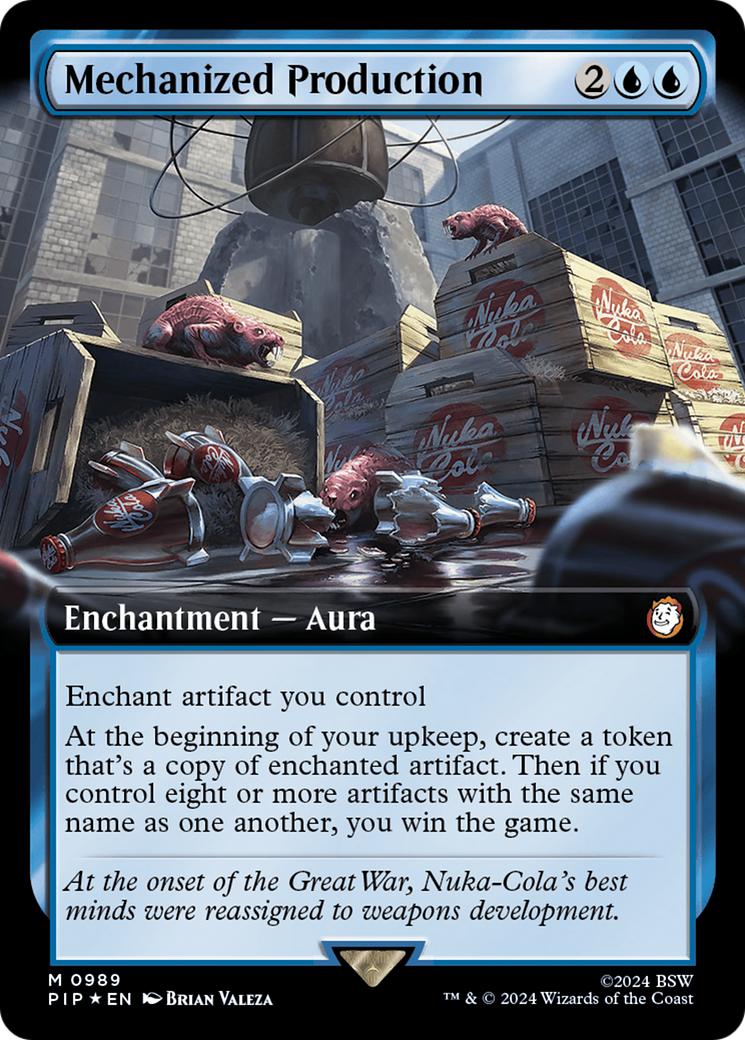 Mechanized Production (Extended Art) (Surge Foil) [Fallout] | Empire Gaming NC