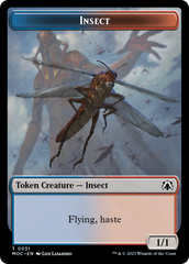 Soldier // Insect Double-Sided Token [March of the Machine Commander Tokens] | Empire Gaming NC