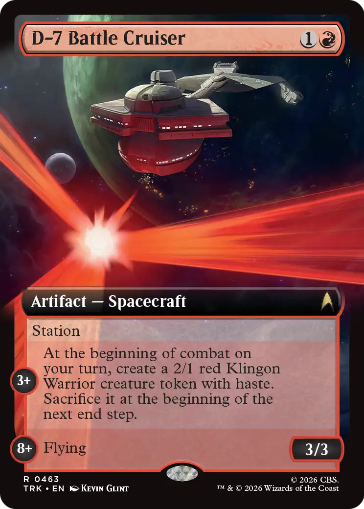 D-7 Battle Cruiser (Extended Art) [Star Trek] | Empire Gaming NC