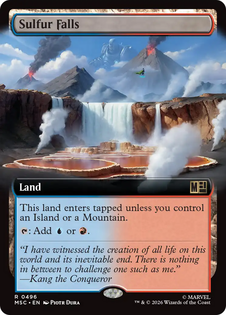 Sulfur Falls (Extended Art) [Marvel Super Heroes Commander] | Empire Gaming NC
