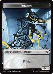 Pegasus // Inkling (0022) Double-Sided Token [Secrets of Strixhaven Commander Tokens] | Empire Gaming NC