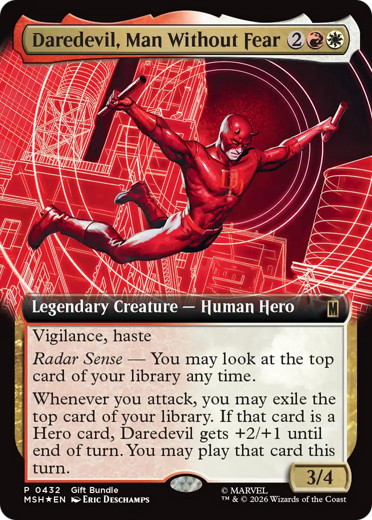 Daredevil, Man Without Fear (Extended Art) [Marvel Super Heroes Promos] | Empire Gaming NC