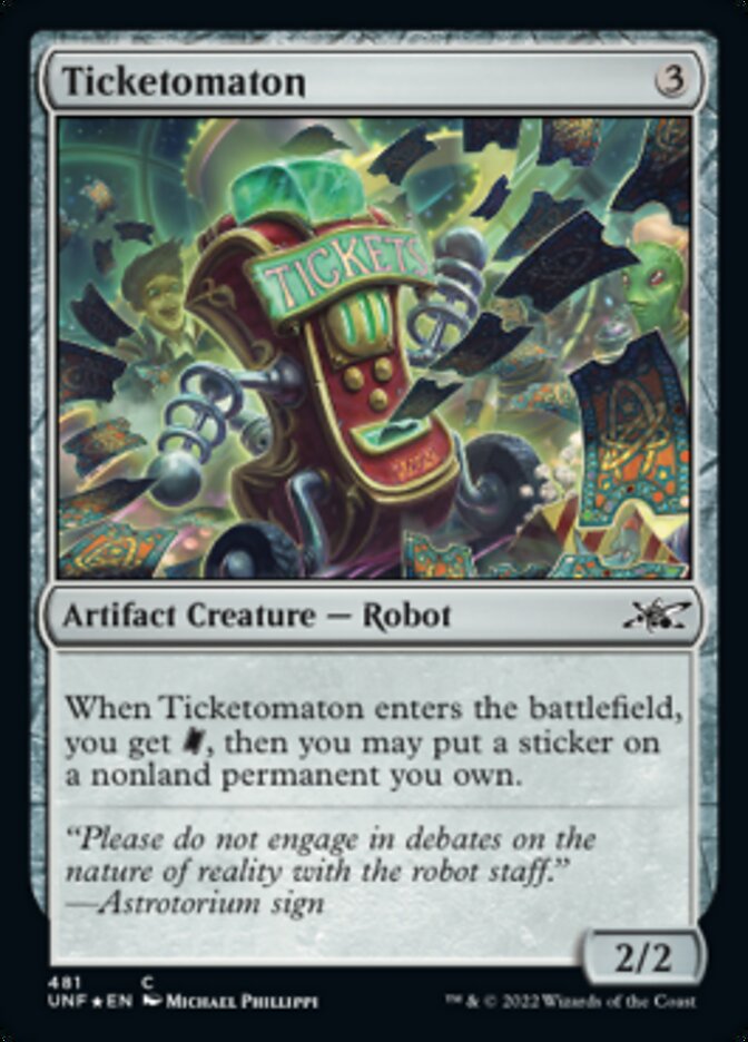 Ticketomaton (Galaxy Foil) [Unfinity] | Empire Gaming NC