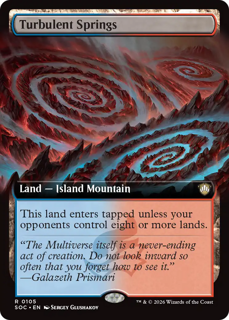 Turbulent Springs (Extended Art) [Secrets of Strixhaven Commander] | Empire Gaming NC