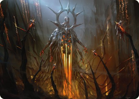 Solphim, Mayhem Dominus Art Card [Phyrexia: All Will Be One Art Series] | Empire Gaming NC