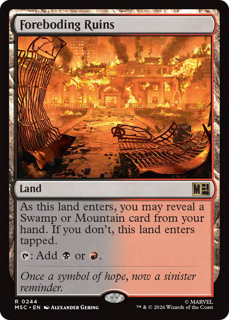 Foreboding Ruins (Surge Foil) [Marvel Super Heroes Commander] | Empire Gaming NC