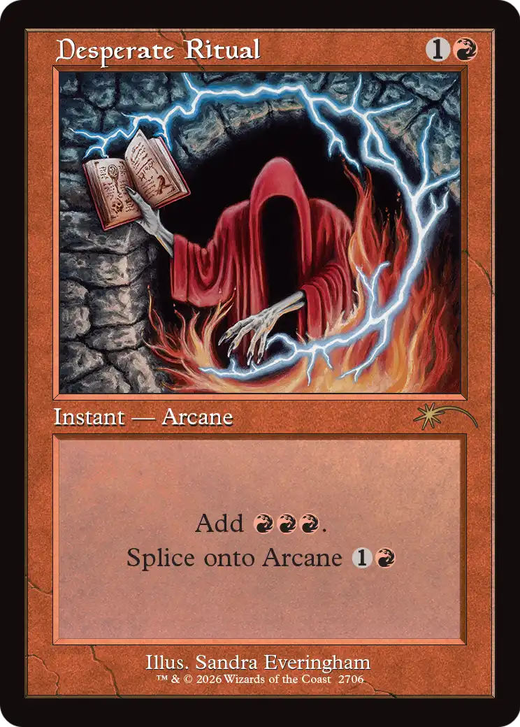 Desperate Ritual (2706) (Retro Frame) [Secret Lair Drop Series] | Empire Gaming NC