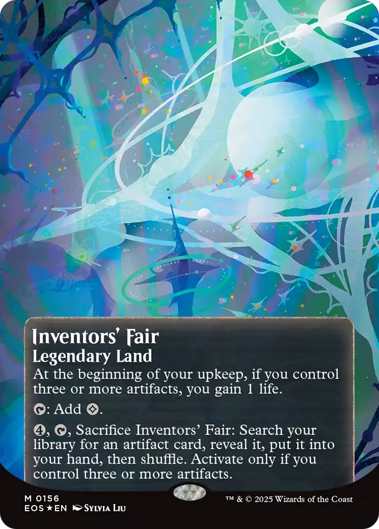Inventors' Fair (0156) (Borderless) (Galaxy Foil) [Edge of Eternities: Stellar Sights] | Empire Gaming NC
