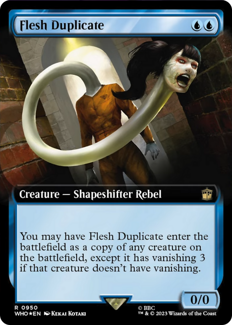 Flesh Duplicate (Extended Art) (Surge Foil) [Doctor Who] | Empire Gaming NC