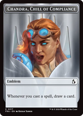 Chandra, Chill of Compliance // Chandra, Torch of Defiance Double-Sided Token [Reality Fracture Tokens] | Empire Gaming NC