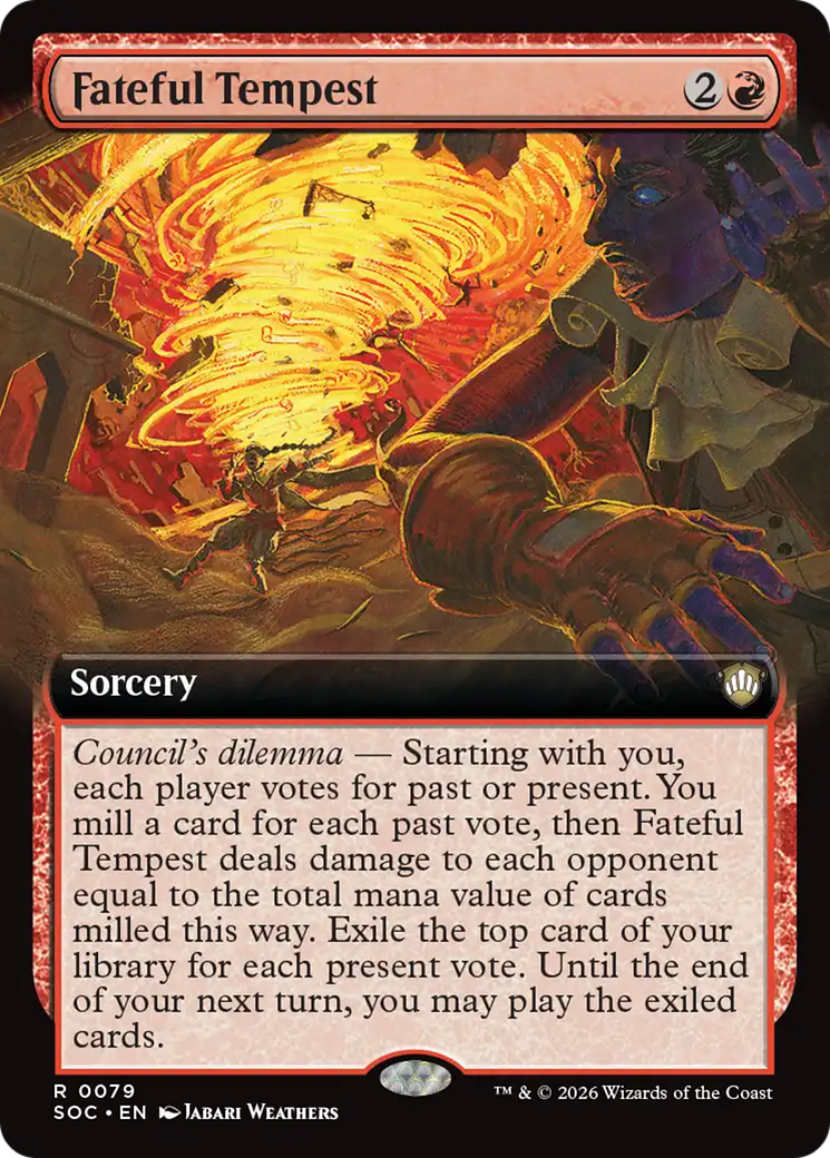 Fateful Tempest (Extended Art) [Secrets of Strixhaven Commander] | Empire Gaming NC
