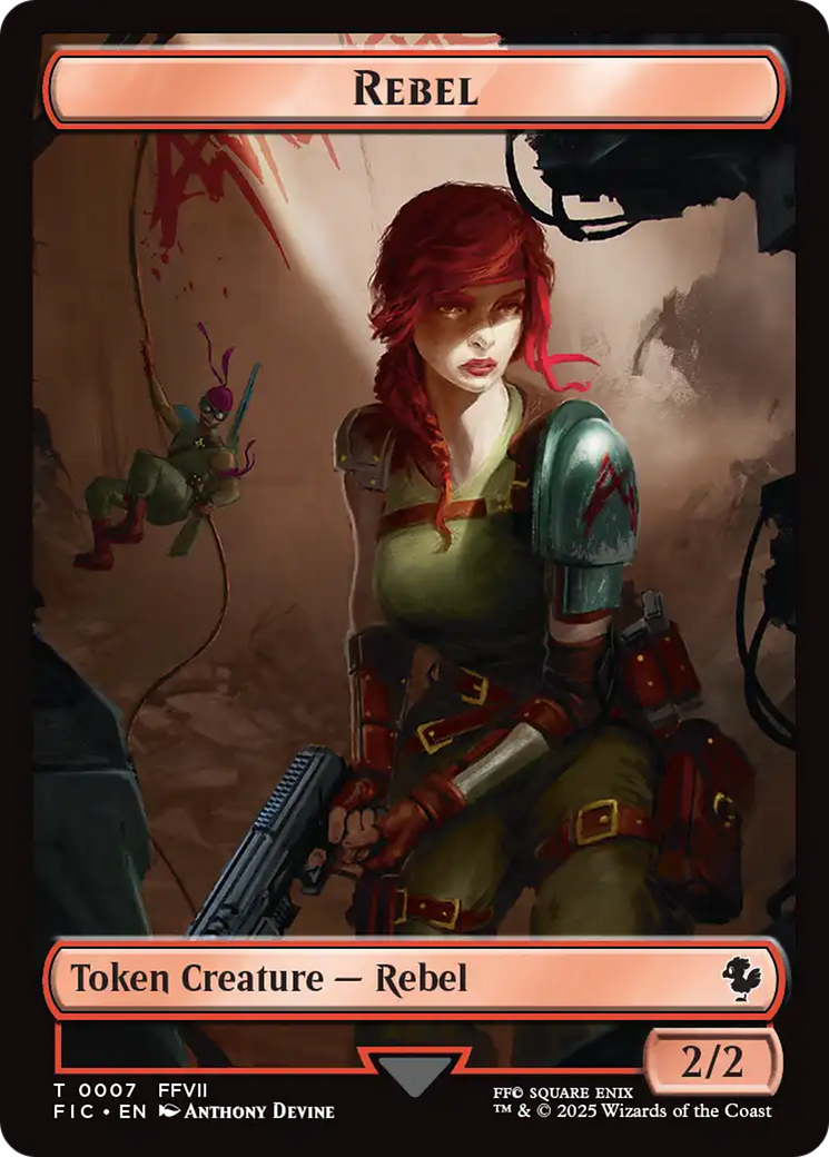Soldier // Rebel Double-Sided Token [FINAL FANTASY Commander Tokens] | Empire Gaming NC