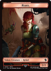 Soldier // Rebel Double-Sided Token [FINAL FANTASY Commander Tokens] | Empire Gaming NC