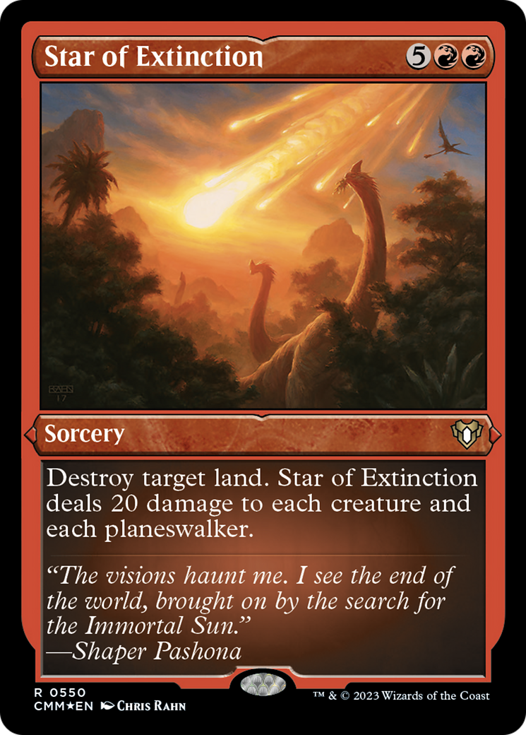 Star of Extinction (Foil Etched) [Commander Masters] | Empire Gaming NC