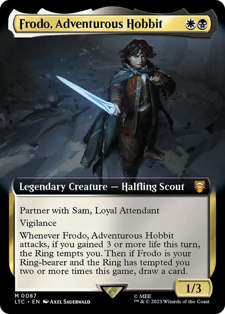 Frodo, Adventurous Hobbit (Extended Art) [The Lord of the Rings: Tales of Middle-Earth Commander] | Empire Gaming NC