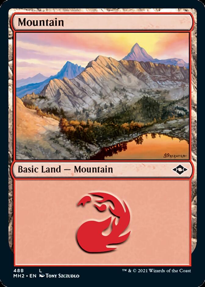 Mountain (488) (Foil Etched) [Modern Horizons 2] | Empire Gaming NC