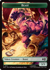 Rhino (013) // Beast (011) Double-Sided Token [Marvel Super Heroes Commander Tokens] | Empire Gaming NC