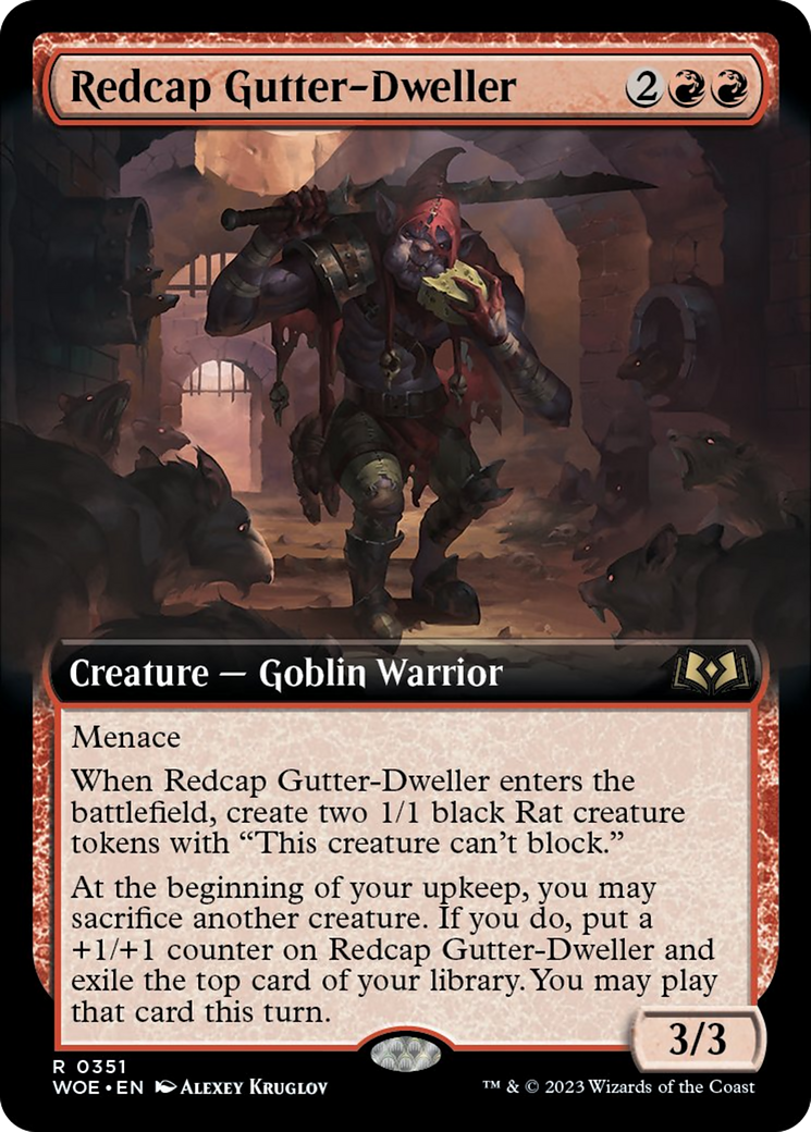 Redcap Gutter-Dweller (Extended Art) [Wilds of Eldraine] | Empire Gaming NC