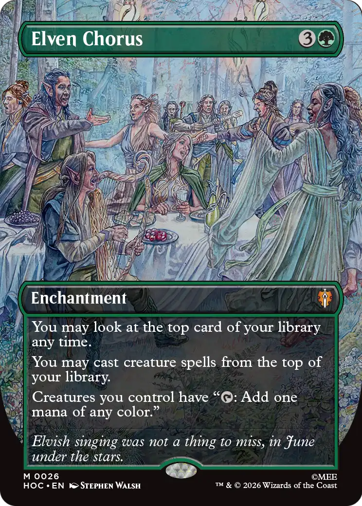 Elven Chorus (Borderless) [The Hobbit: Eternal-Legal] | Empire Gaming NC