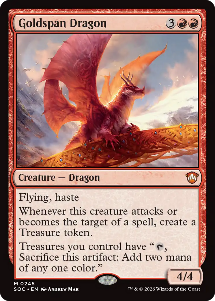 Goldspan Dragon [Secrets of Strixhaven Commander] | Empire Gaming NC