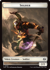 Soldier (0004) // Soldier (0005) Double-Sided Token [Tarkir: Dragonstorm Tokens] | Empire Gaming NC