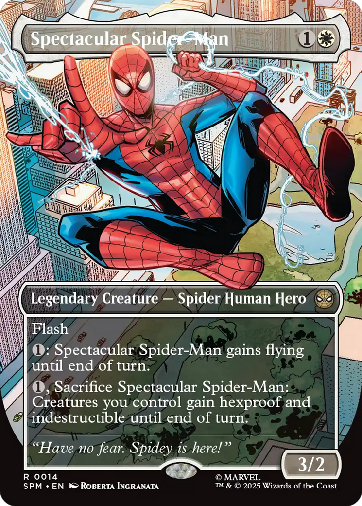 Spectacular Spider-Man (Borderless) [Marvel's Spider-Man Prerelease Promos] | Empire Gaming NC