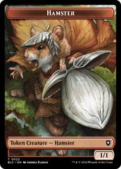 Hamster // Beast (024) Double-Sided Token [Bloomburrow Commander Tokens] | Empire Gaming NC