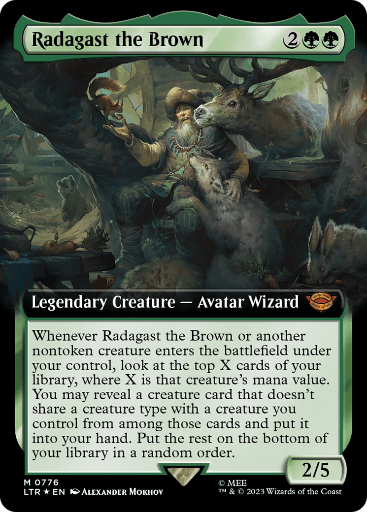 Radagast the Brown (Extended Art) (Surge Foil) [The Lord of the Rings: Tales of Middle-Earth] | Empire Gaming NC