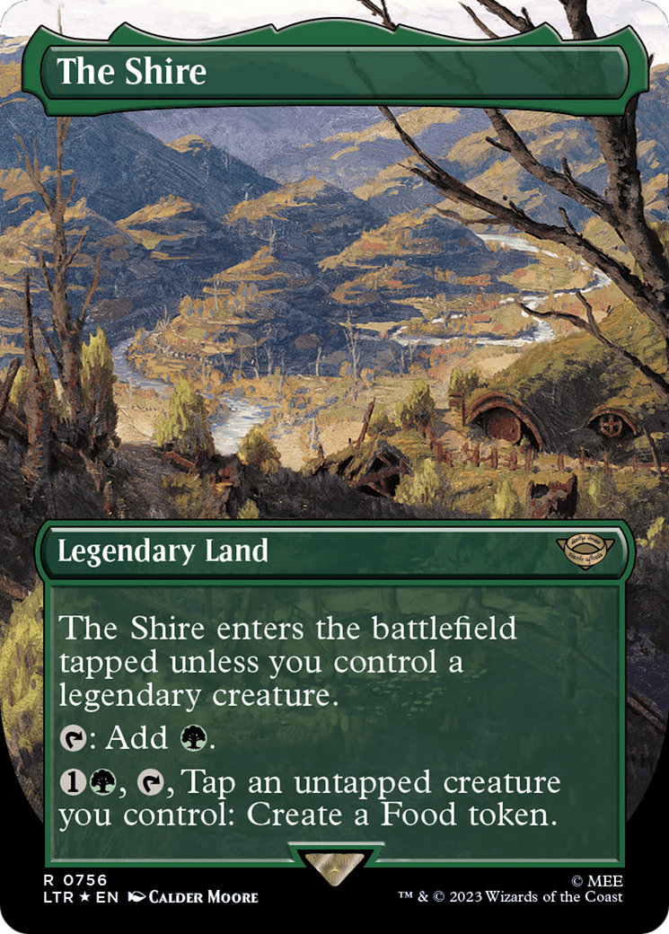 The Shire (Borderless) (Surge Foil) [The Lord of the Rings: Tales of Middle-Earth] | Empire Gaming NC