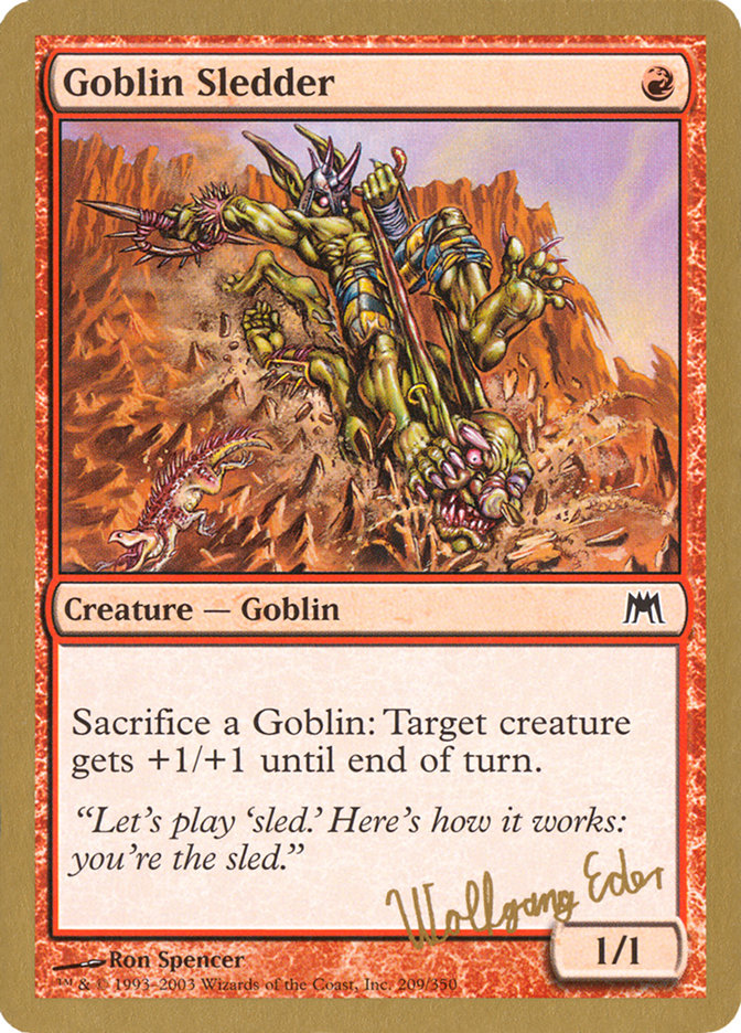 Goblin Sledder (Wolfgang Eder) [World Championship Decks 2003] | Empire Gaming NC