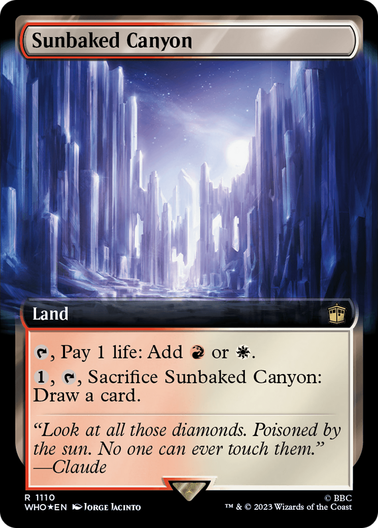 Sunbaked Canyon (Extended Art) (Surge Foil) [Doctor Who] | Empire Gaming NC