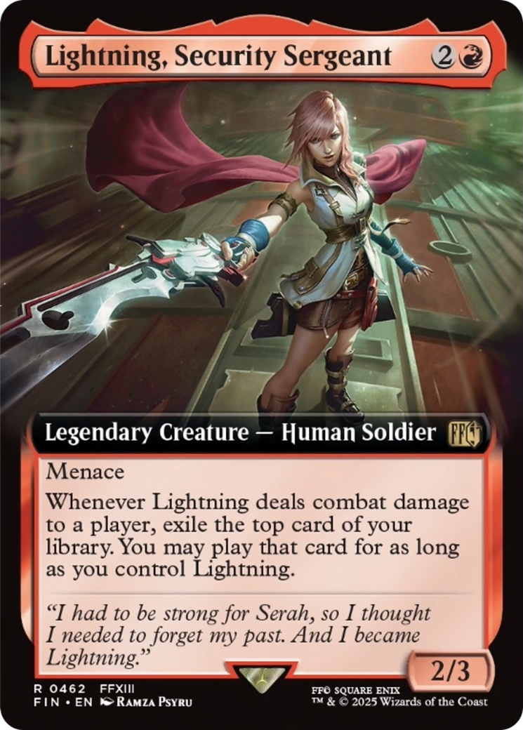 Lightning, Security Sergeant (Extended Art) [FINAL FANTASY] | Empire Gaming NC