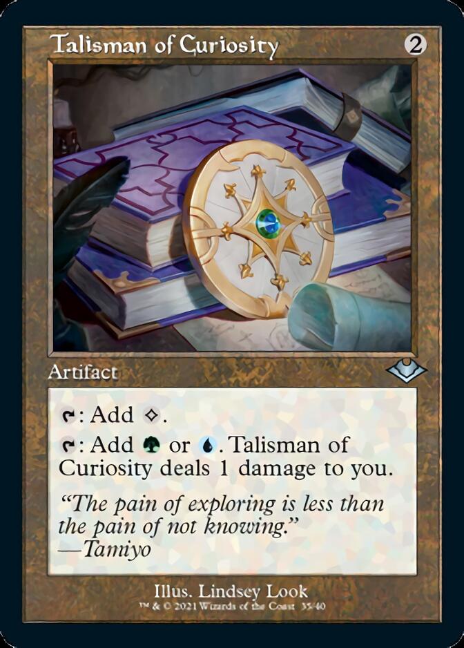 Talisman of Curiosity (Retro Foil Etched) [Modern Horizons] | Empire Gaming NC