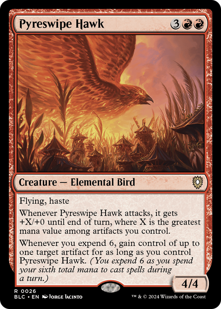 Pyreswipe Hawk [Bloomburrow Commander] | Empire Gaming NC