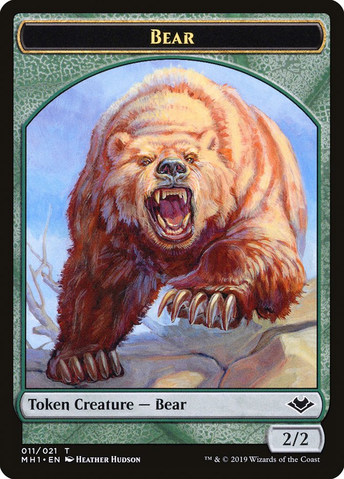 Zombie (007) // Bear (011) Double-Sided Token [Modern Horizons Tokens] | Empire Gaming NC