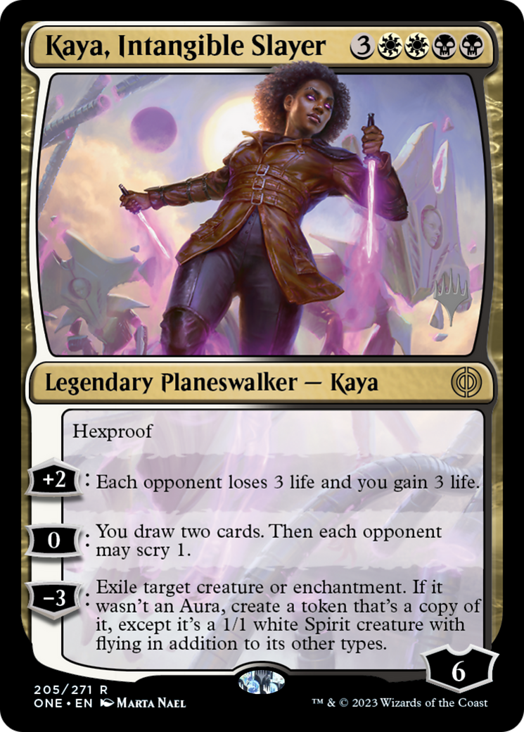 Kaya, Intangible Slayer (Promo Pack) [Phyrexia: All Will Be One Promos] | Empire Gaming NC