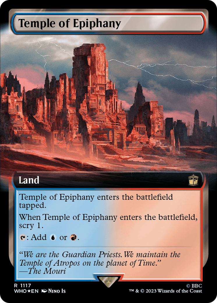 Temple of Epiphany (Extended Art) (Surge Foil) [Doctor Who] | Empire Gaming NC