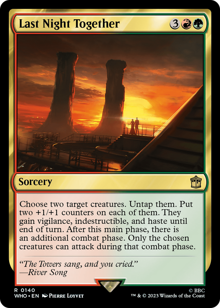 Last Night Together [Doctor Who] | Empire Gaming NC