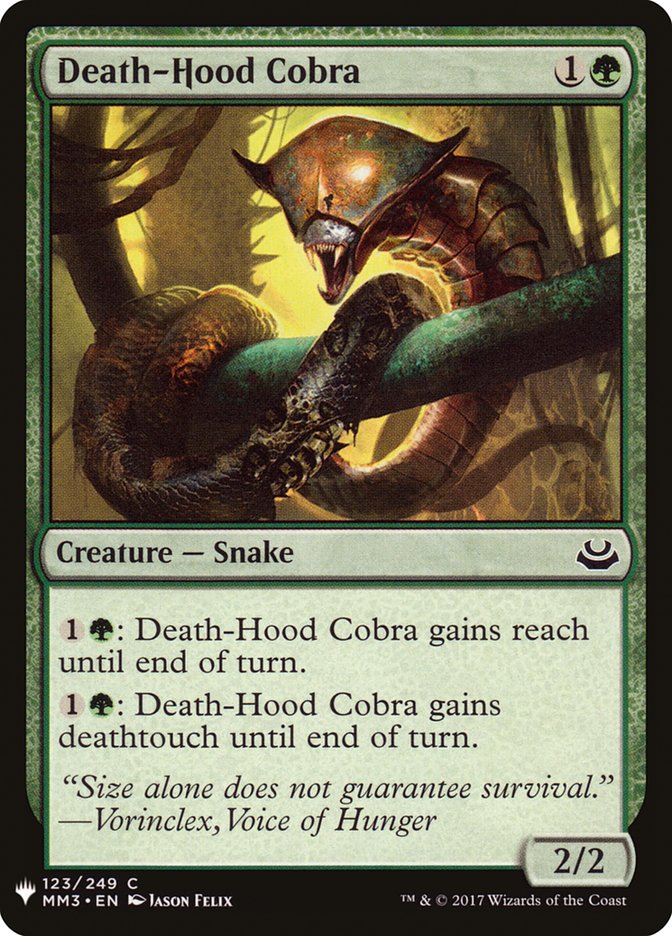 Death-Hood Cobra [Mystery Booster] | Empire Gaming NC