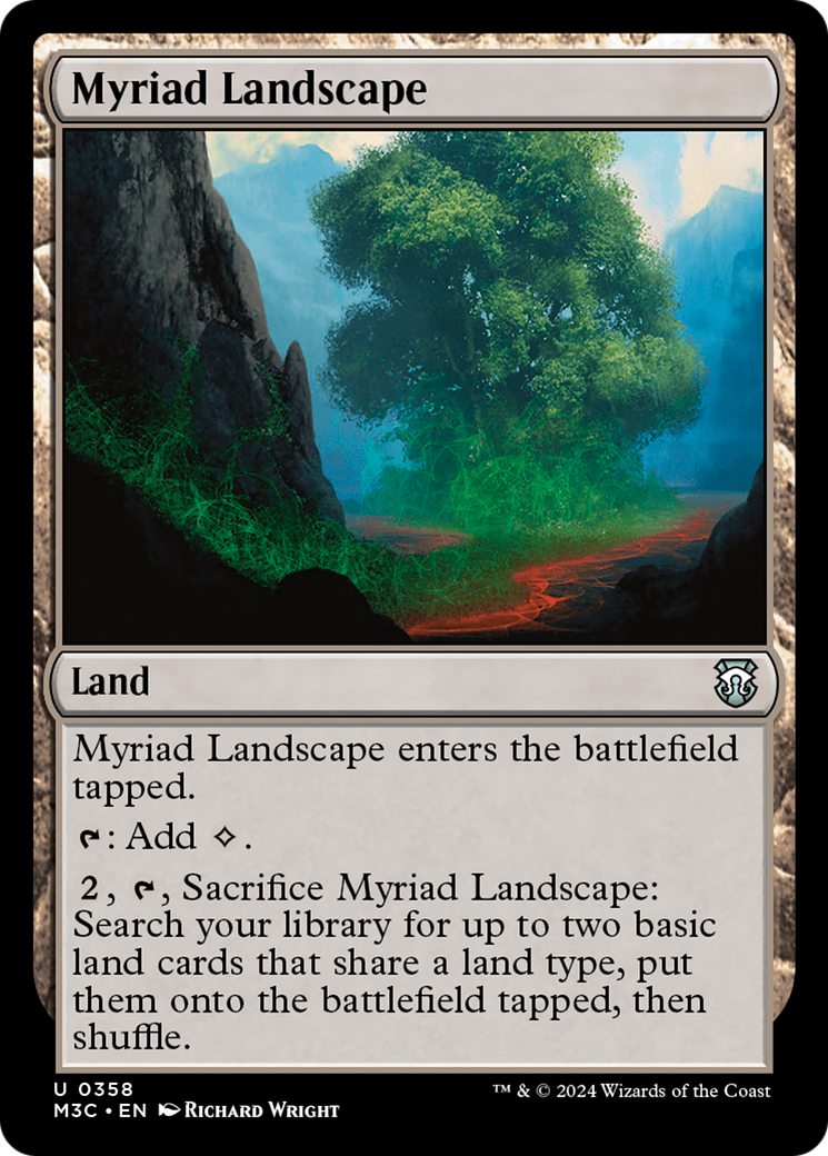 Myriad Landscape (Ripple Foil) [Modern Horizons 3 Commander] | Empire Gaming NC