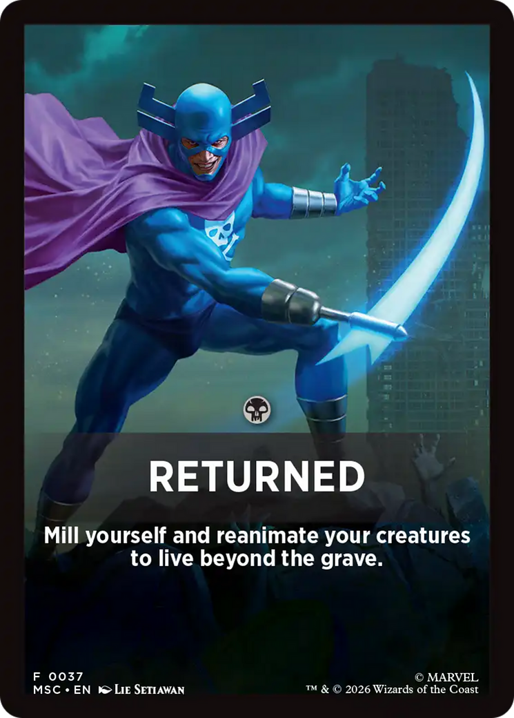 Returned Theme Card [Marvel Super Heroes Commander] | Empire Gaming NC