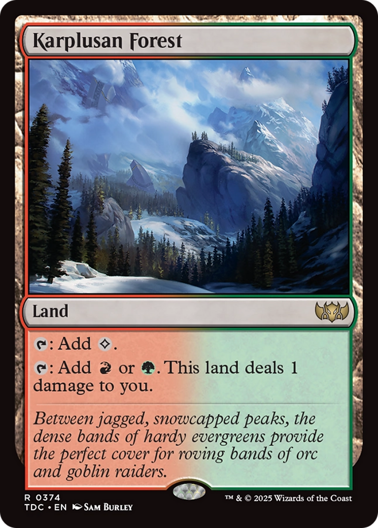 Karplusan Forest [Tarkir: Dragonstorm Commander] | Empire Gaming NC