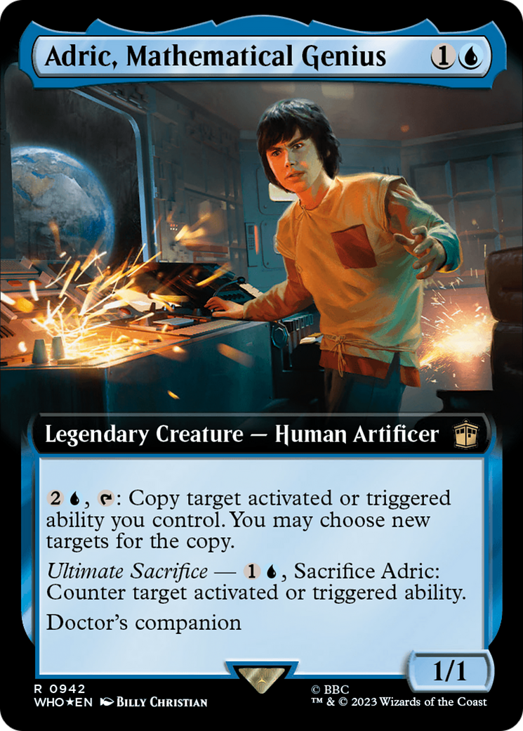 Adric, Mathematical Genius (Extended Art) (Surge Foil) [Doctor Who] | Empire Gaming NC