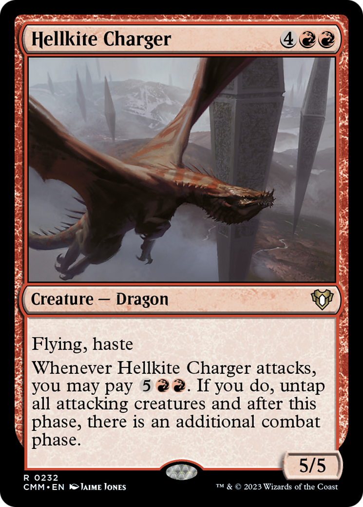 Hellkite Charger (Foil Etched) [Commander Masters] | Empire Gaming NC