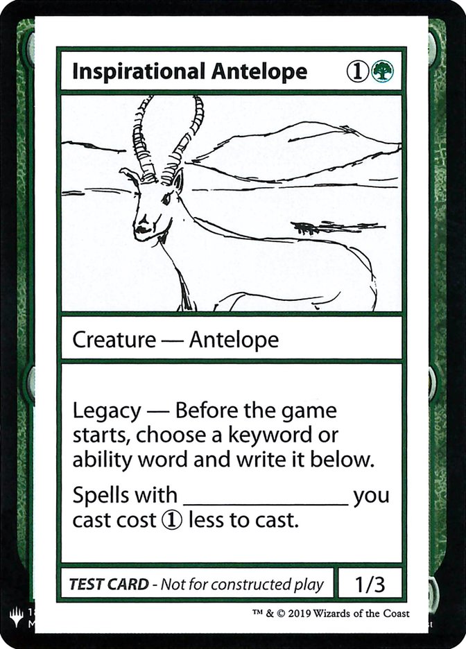 Inspirational Antelope [Mystery Booster Playtest Cards] | Empire Gaming NC