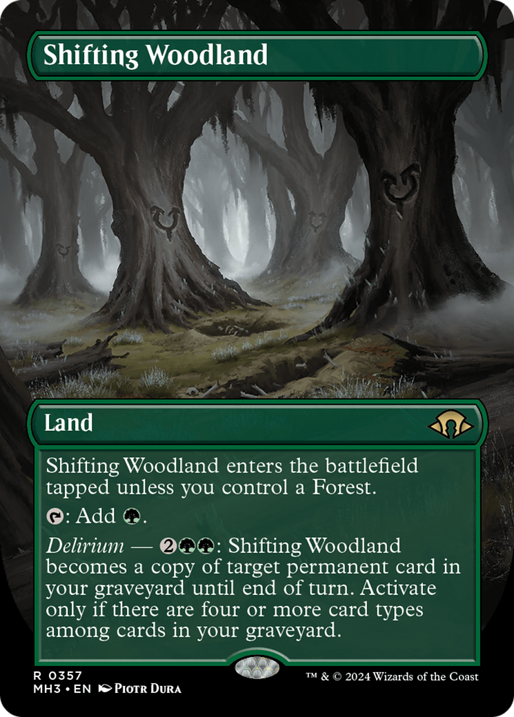 Shifting Woodland (Borderless) [Modern Horizons 3] | Empire Gaming NC