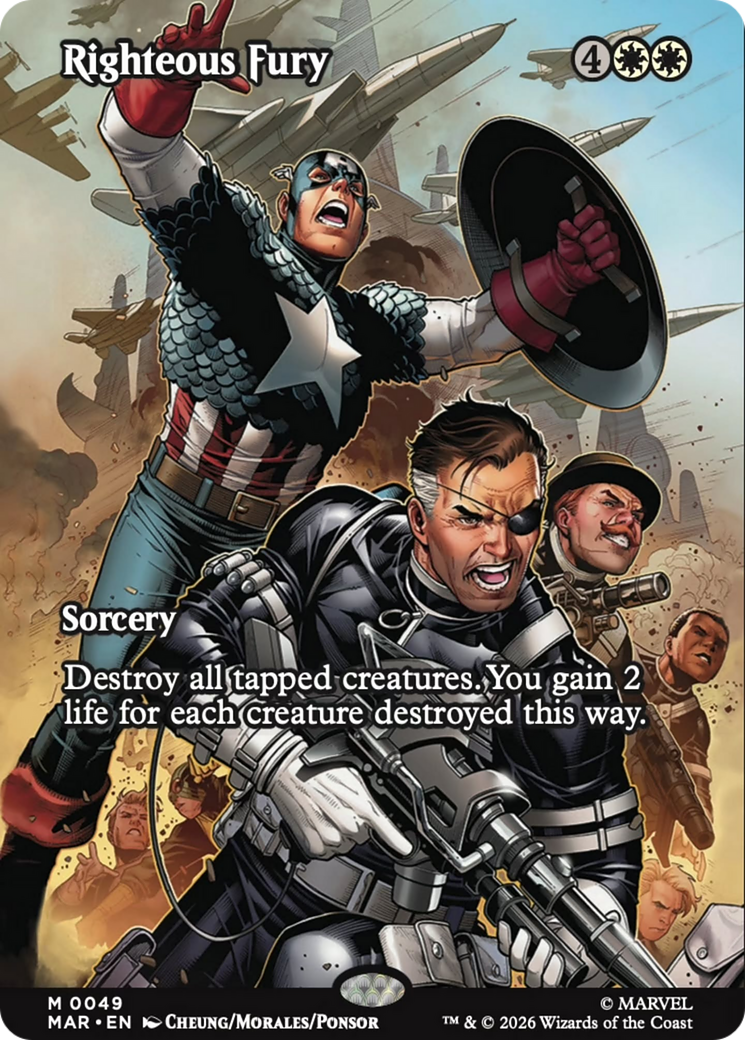 Righteous Fury (Borderless) [Marvel Universe: Eternal-Legal] | Empire Gaming NC