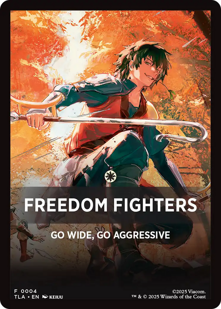 Freedom Fighters Theme Card [Avatar: The Last Airbender Tokens] | Empire Gaming NC
