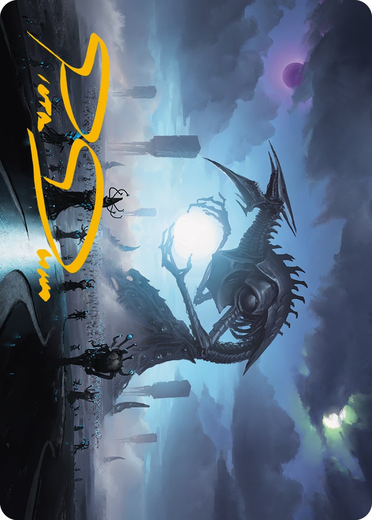 Blue Sun's Twilight Art Card (Gold-Stamped Signature) [Phyrexia: All Will Be One Art Series] | Empire Gaming NC