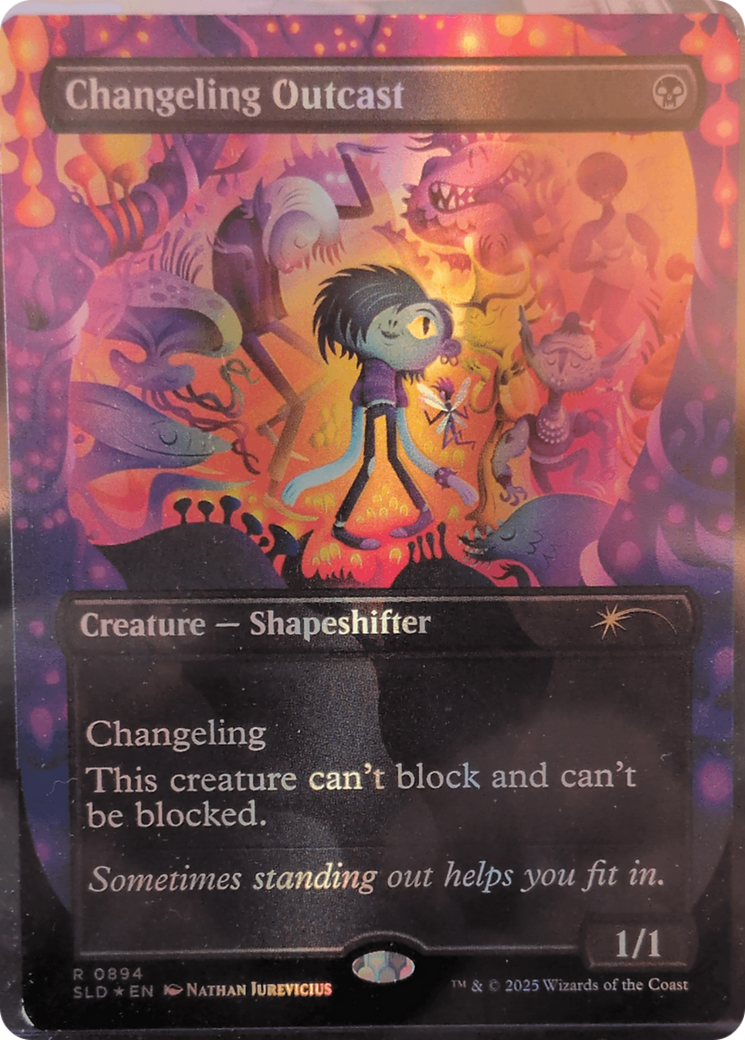 Changeling Outcast (Rainbow Foil) [Secret Lair Drop Series] | Empire Gaming NC